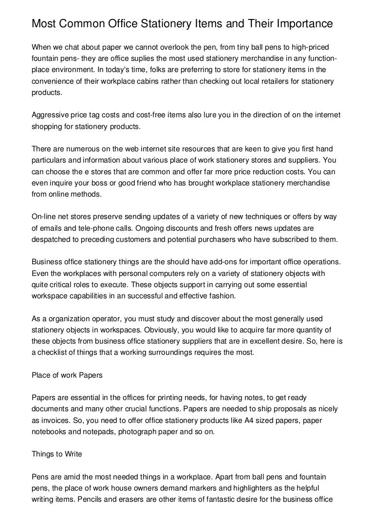 What stationery is needed for the office and how to choose their supplier What stationery is needed for the office and how to choose their supplier